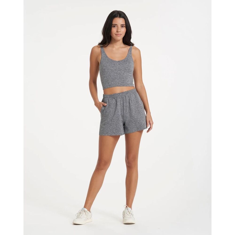 Vuori Boyfriend Shorts DreamKnit Heather Grey Size L